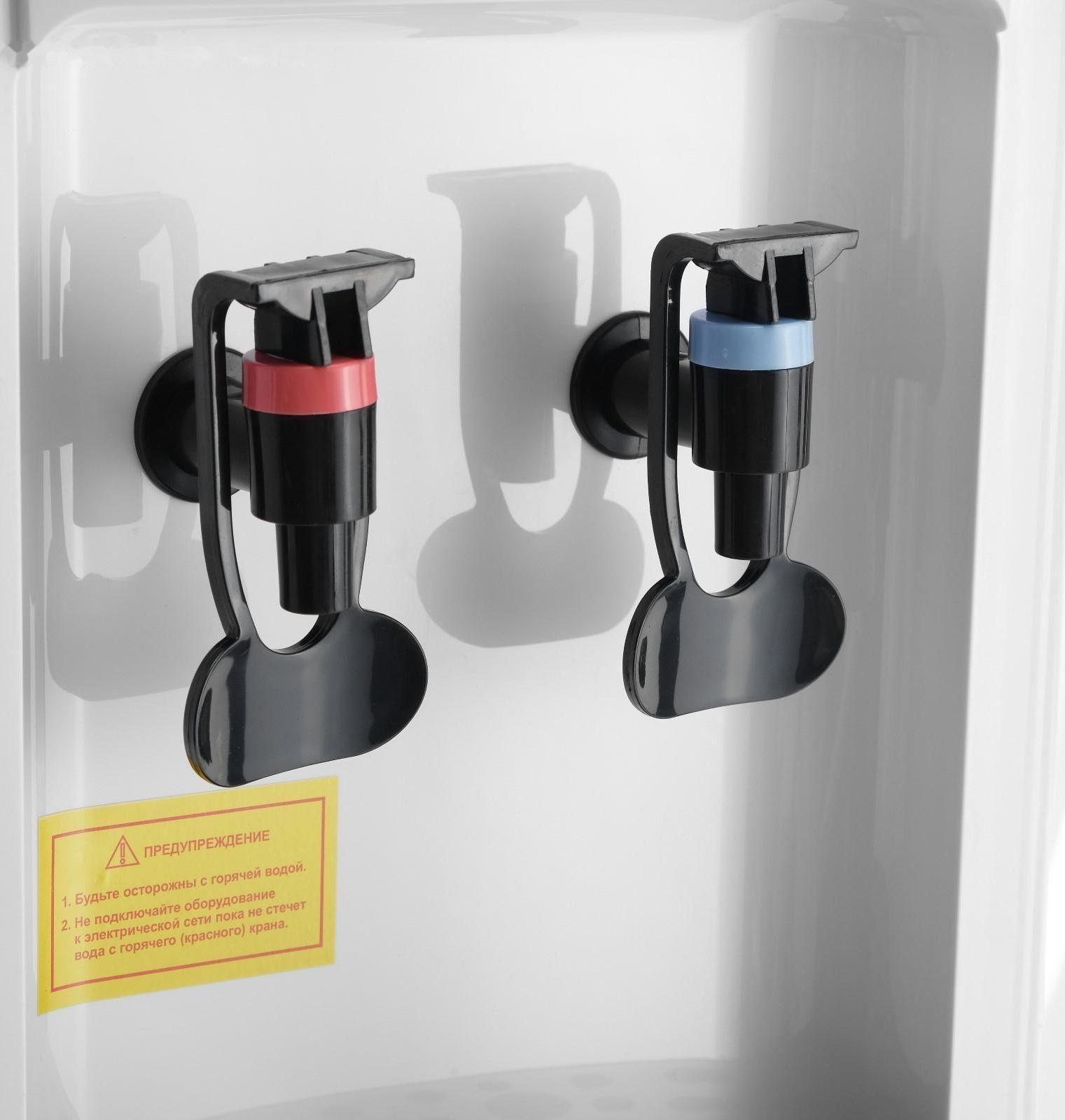 Кулер для воды AquaWork AW 0.7LDR, нагрев и охлаждение, 700/70 Вт, белый с черным