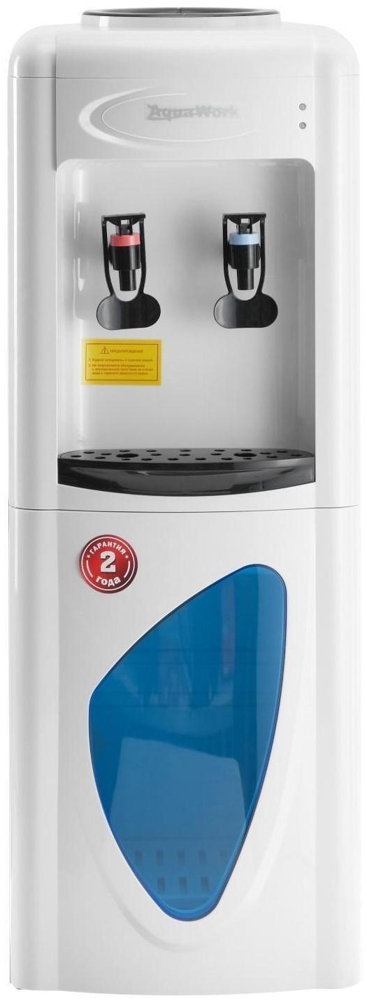 Кулер для воды AquaWork AW 0.7LDR, нагрев и охлаждение, 700/70 Вт, белый с черным