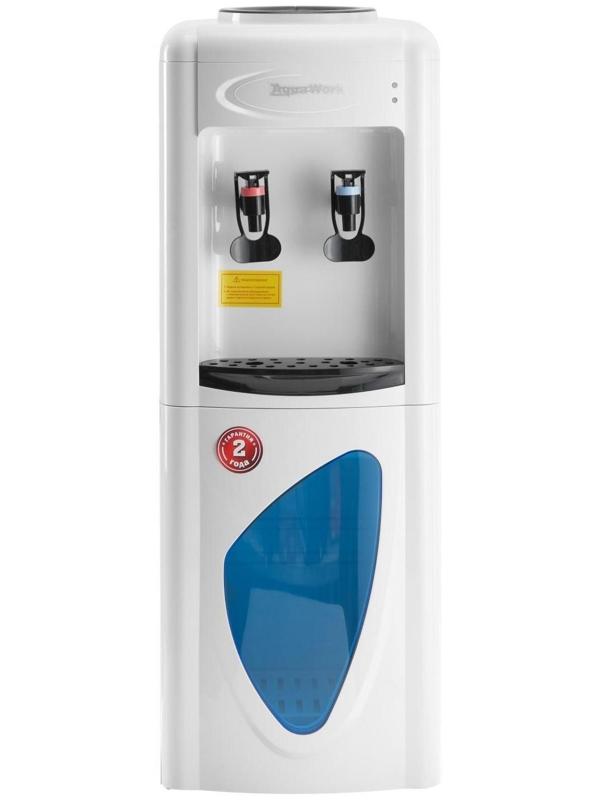 Кулер для воды AquaWork AW 0.7LDR, нагрев и охлаждение, 700/70 Вт, белый с черным