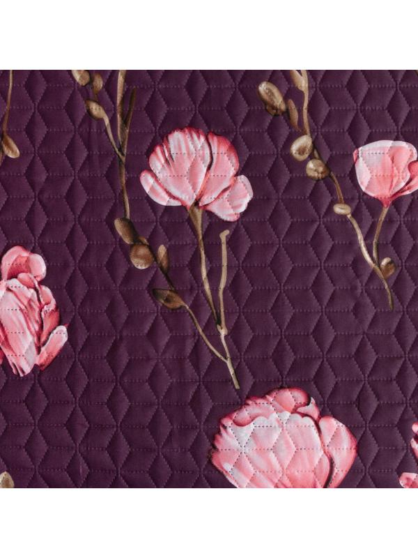 Покрывало евро макси Экономь и Я «Цветы» 240х210±5см