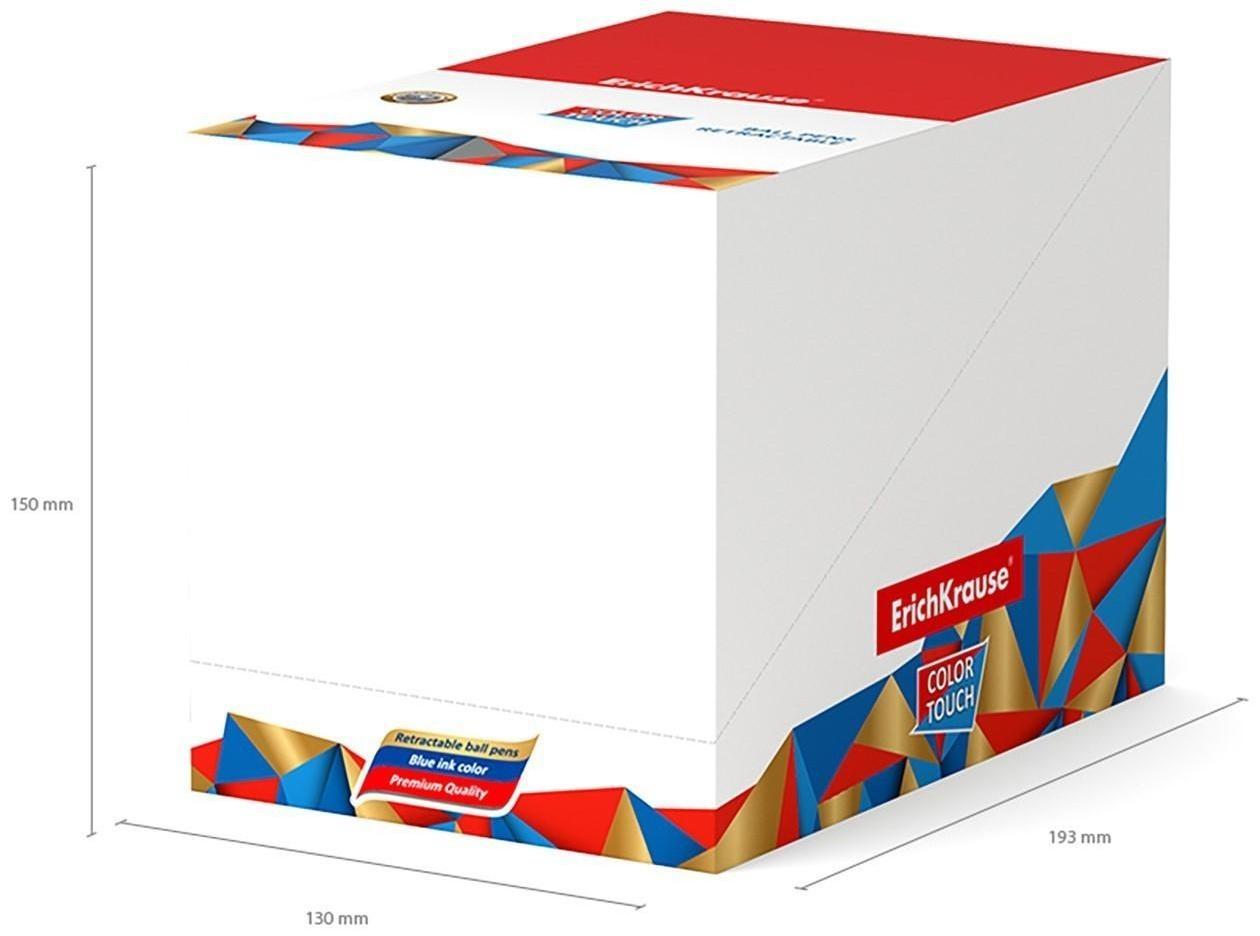 Ручка шариковая автоматическая ErichKrause ColorTouch Rough Native, узел 0.7 мм, чернила синие