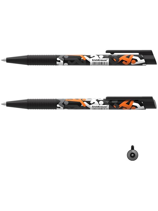 Ручка шариковая автоматическая ErichKrause ColorTouch Walkers, узел 0.7 мм, чернила синие