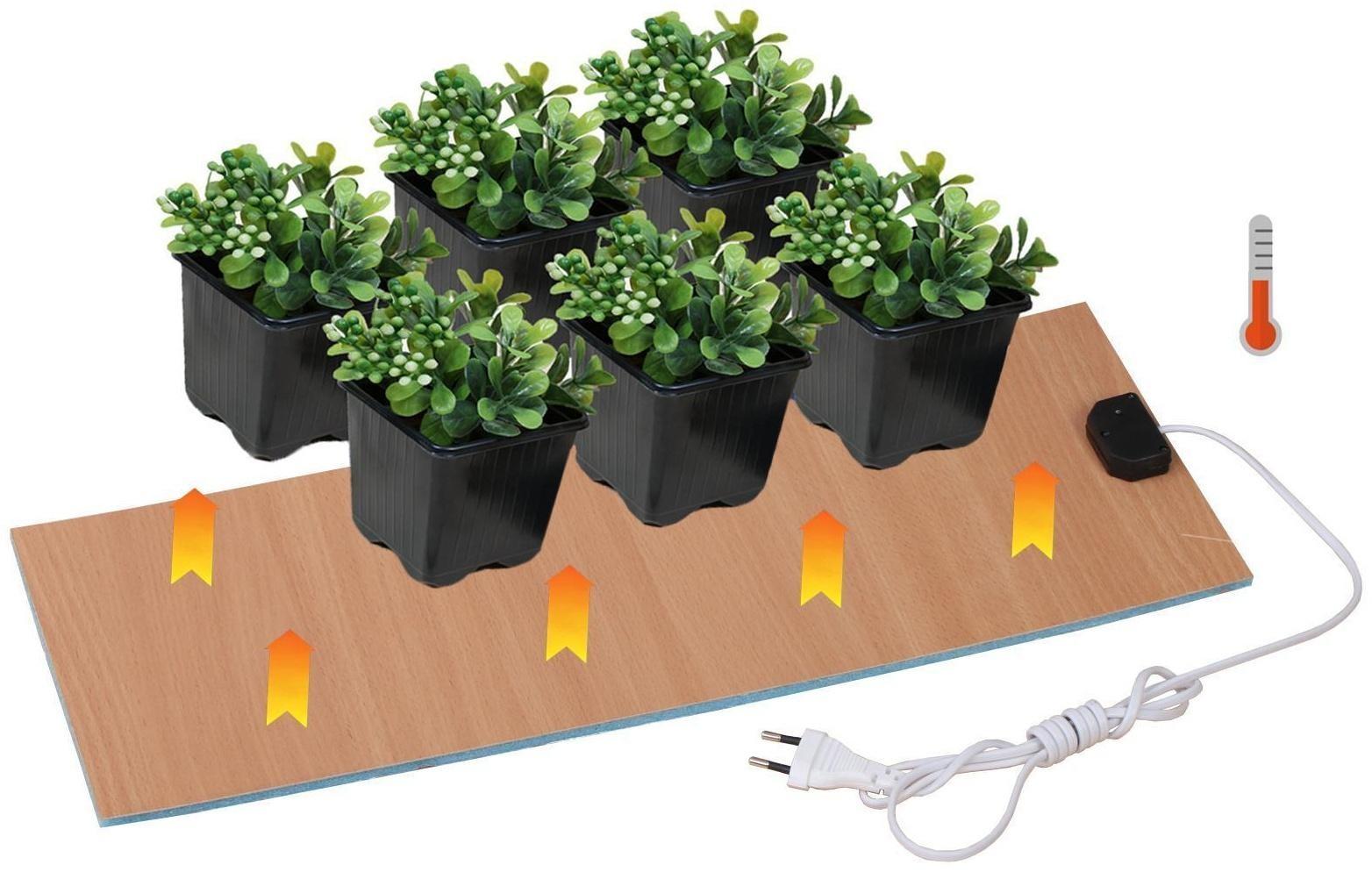 Электроподогревательный коврик для рассады, 50 × 20 см, 15 Вт