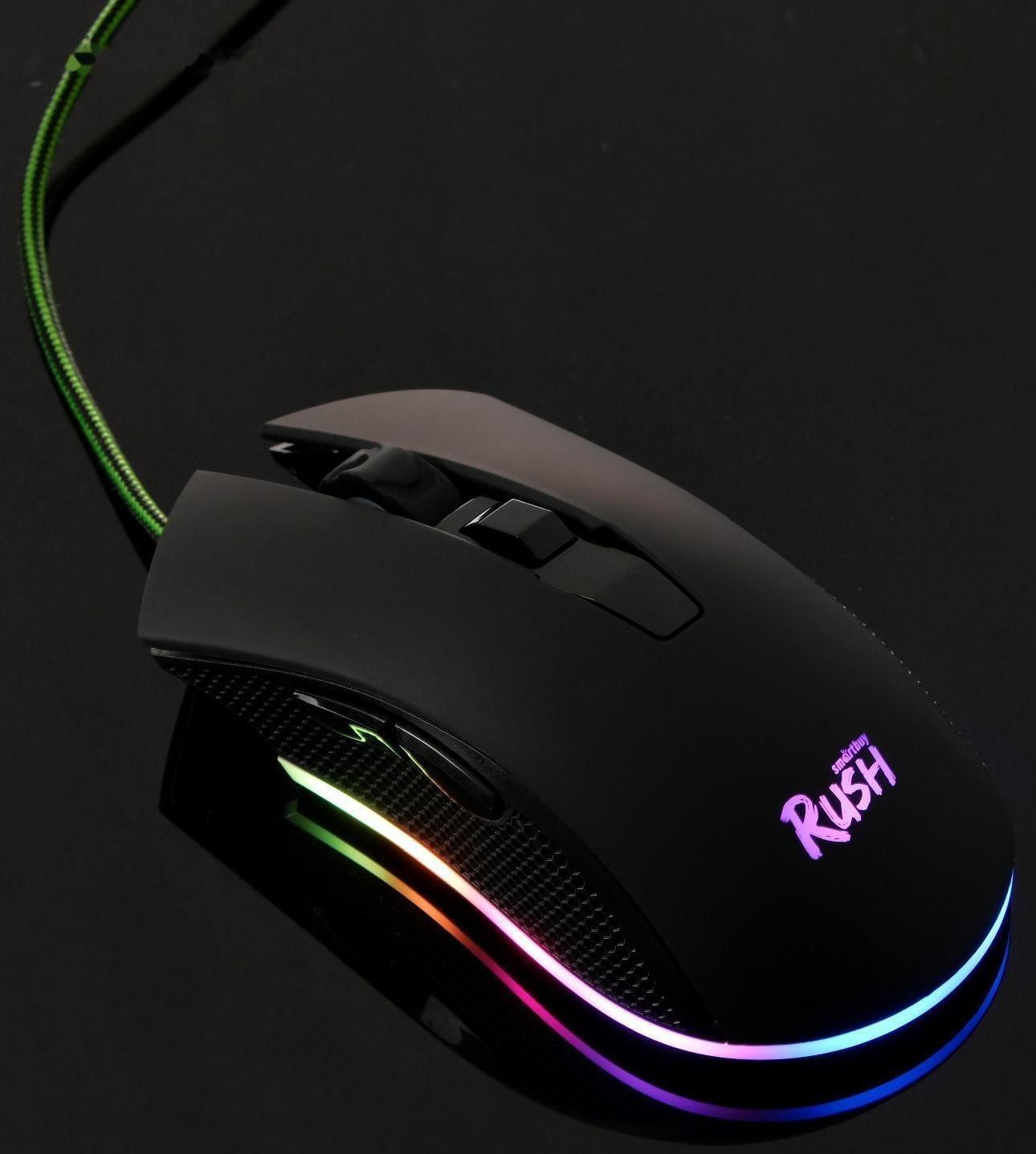 Игровой набор Smartbuy RUSH Kraken 4 в 1, клавиатура+мышь+гарнитура+ковер, проводной, 6400 d