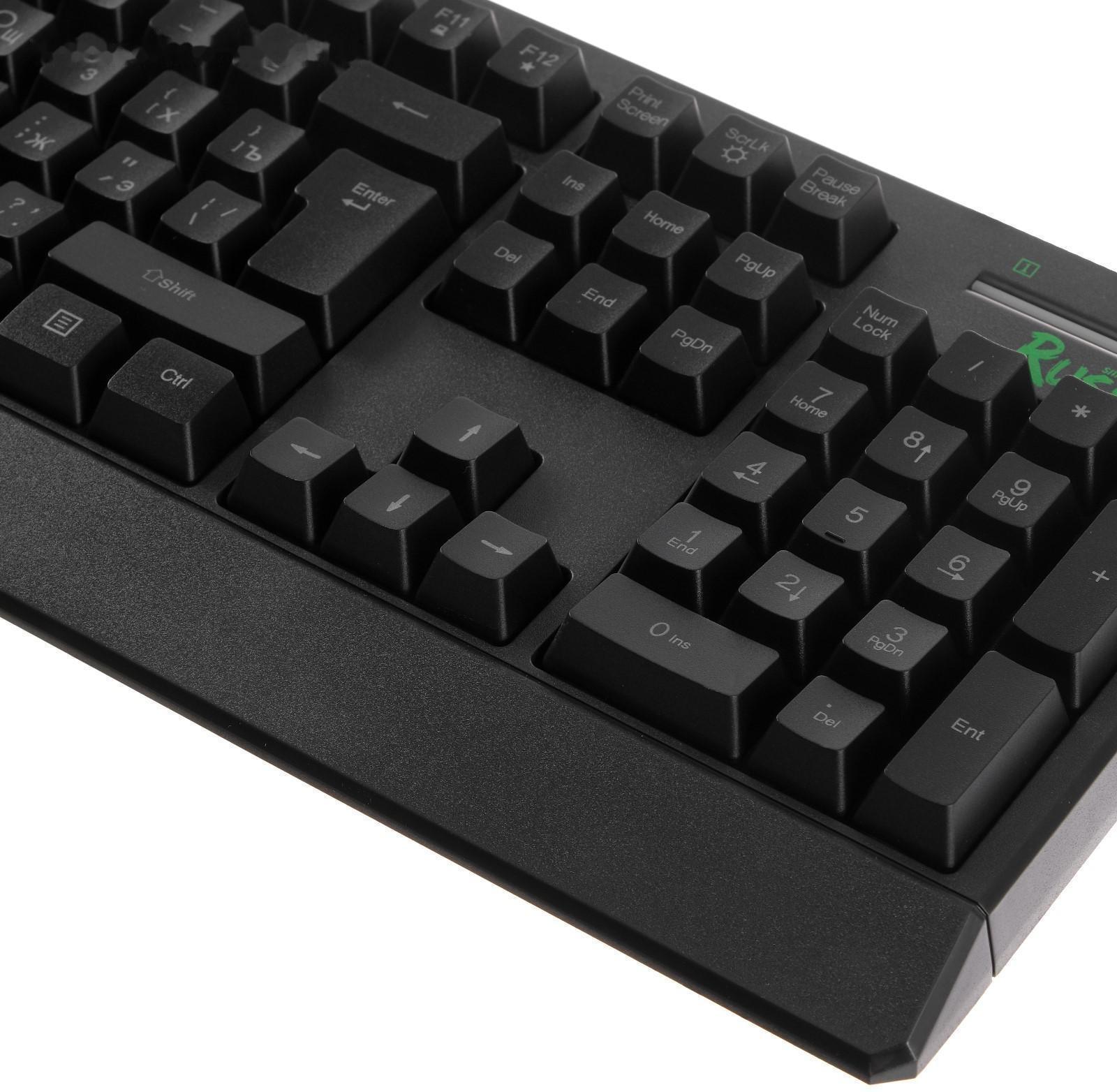 Игровой набор Smartbuy RUSH Kraken 4 в 1, клавиатура+мышь+гарнитура+ковер, проводной, 6400 d