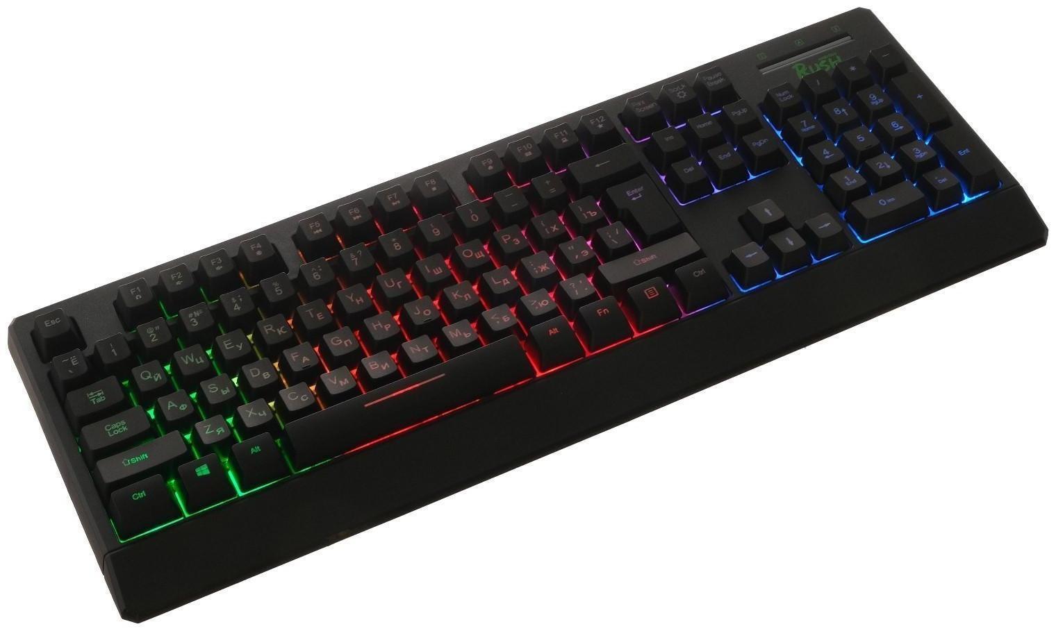 Игровой набор Smartbuy RUSH Kraken 4 в 1, клавиатура+мышь+гарнитура+ковер, проводной, 6400 d