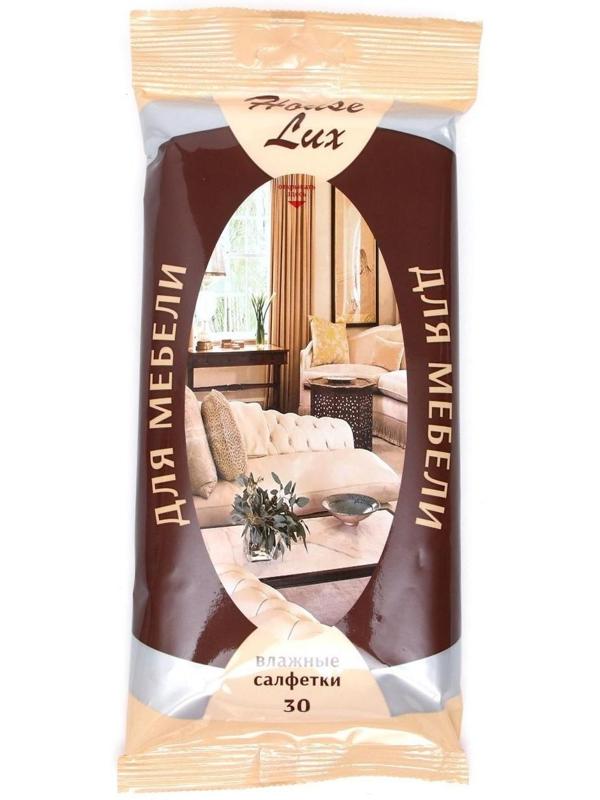 Влажные салфетки House Lux, для ухода за мебелью, 30 шт.
