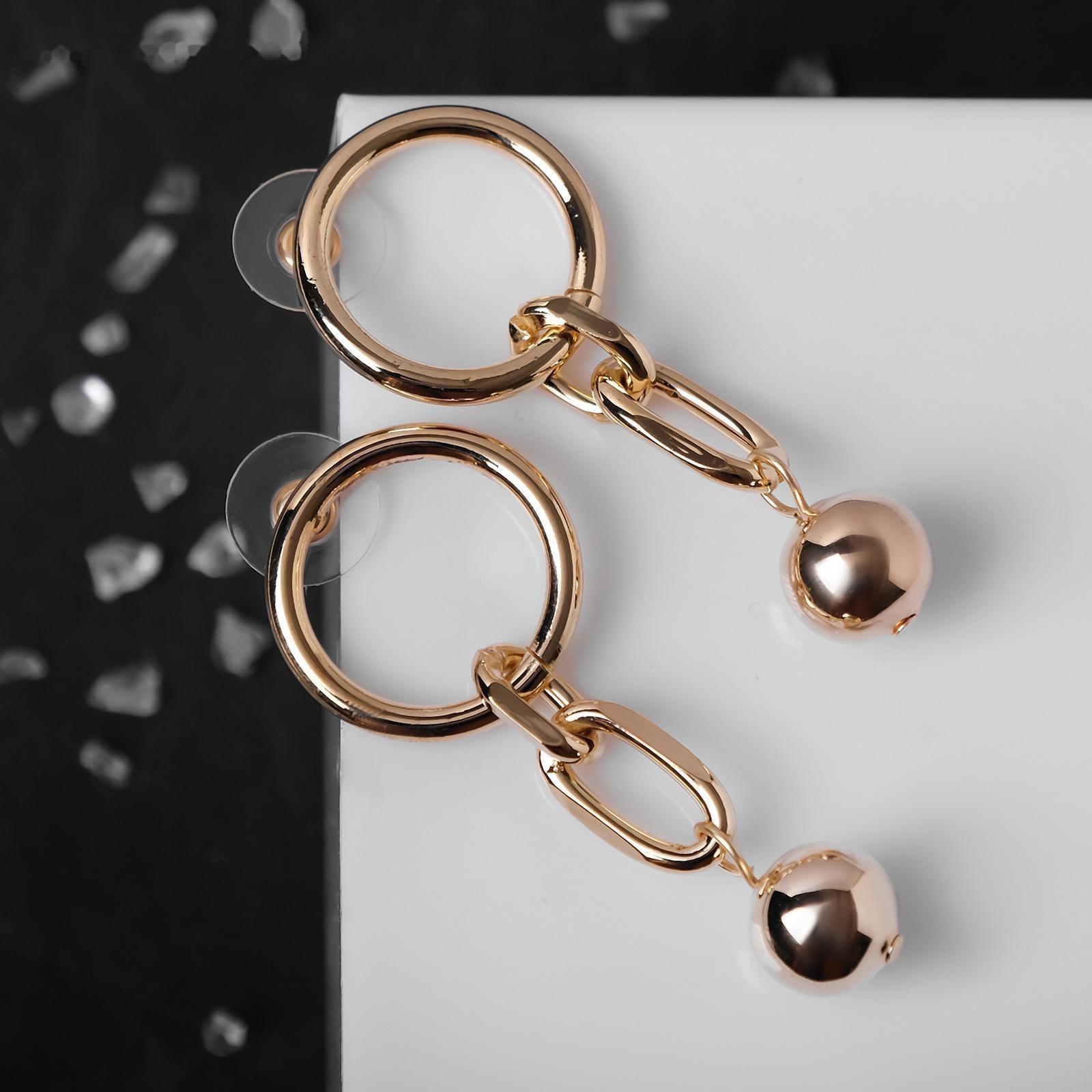 Серьги металл 