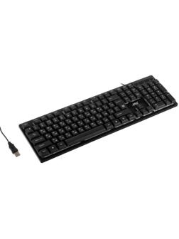 Клавиатура Defender Arx GK-196L, игровая, проводная, подсветка, 104 клавиши, USB, чёрная