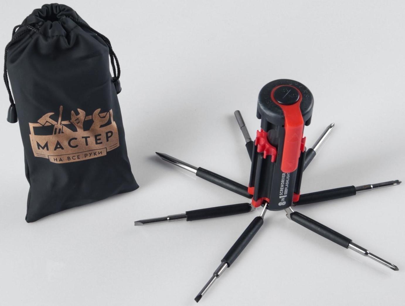 Фонарь многофункциональный, мультитул 8 в 1 