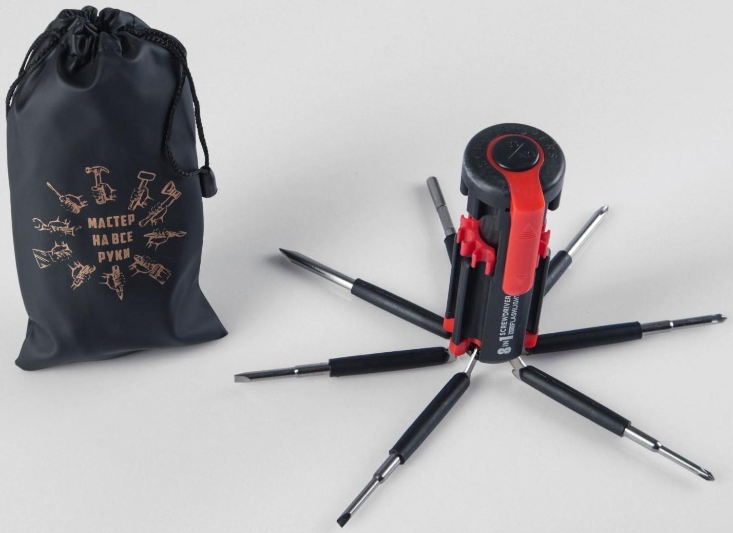 Фонарь многофункциональный, мультитул 8 в 1 