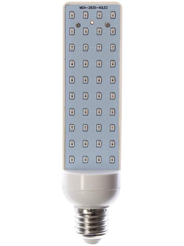 Фитолампа светодиодная Luazon, E27, 8 Вт, IP44, 220 В, биколорная