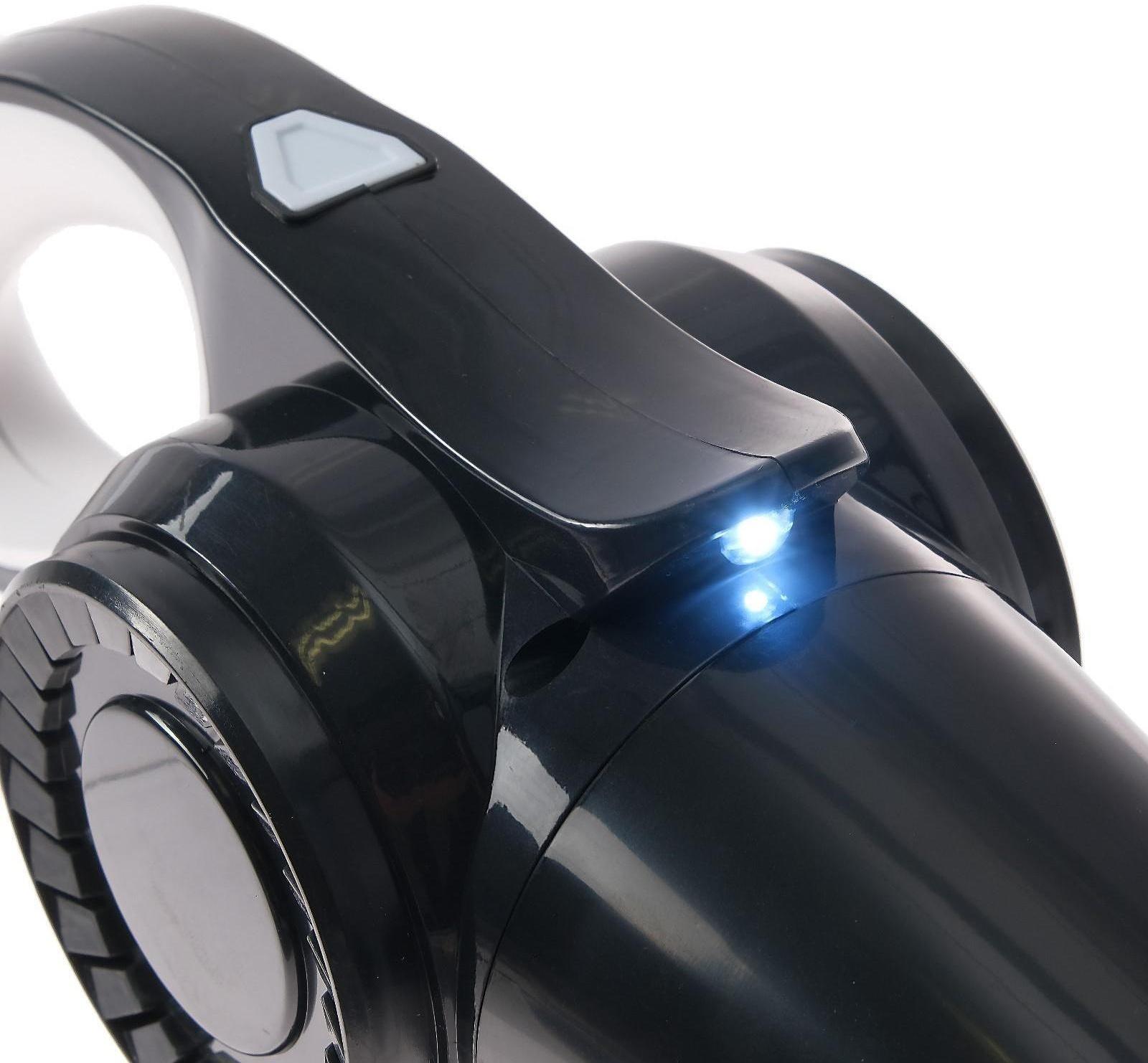 Пылесос автомобильный CARTAGE TURBO, беспроводной, 120 Вт, 12 В, LED подсветка, черный