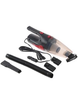 Пылесос автомобильный CARTAGE, 5 насадок, 140 Вт, 12 В, черный