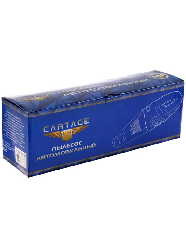 Пылесос автомобильный CARTAGE, 5 насадок, 140 Вт, 12 В, черный