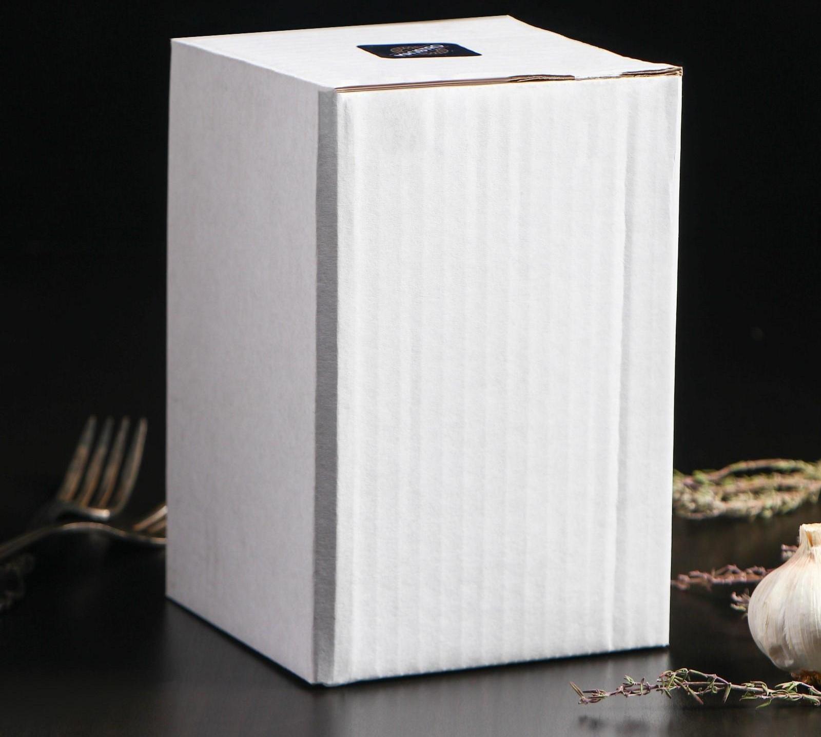 Ступка с толкушкой «Мрамор», из натурального камня, цвет белый