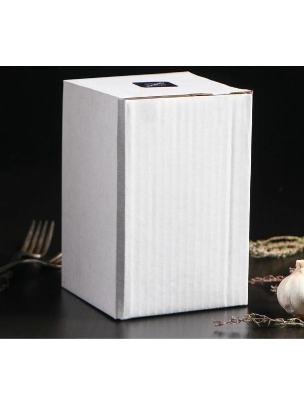 Ступка с толкушкой «Мрамор», из натурального камня, цвет белый