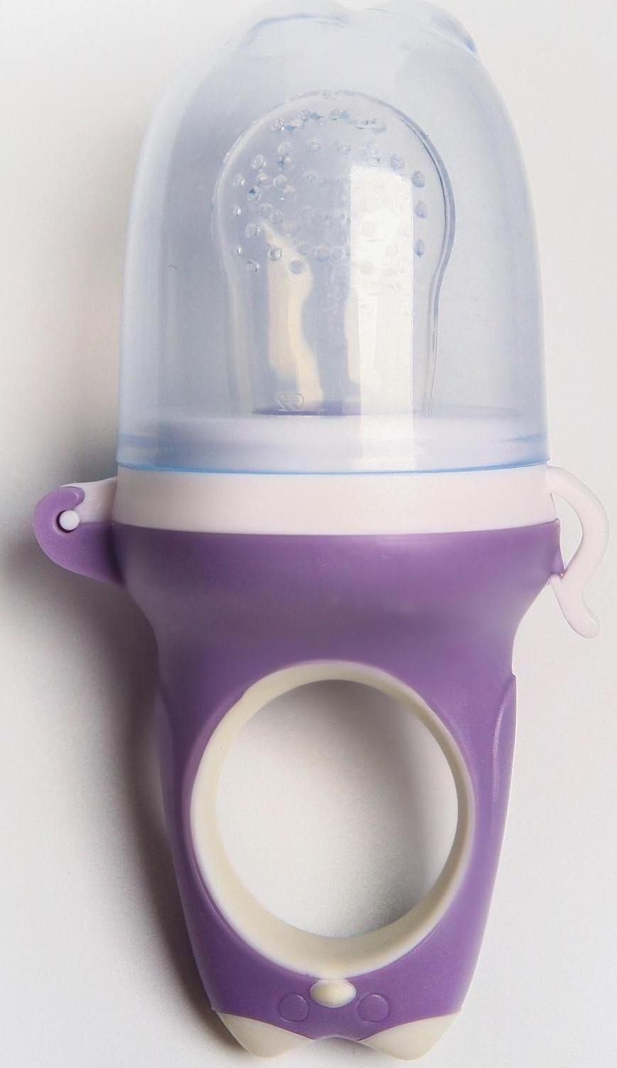 Ниблер для прикорма с силиконовой сеточкой «Дино», цвет МИКС