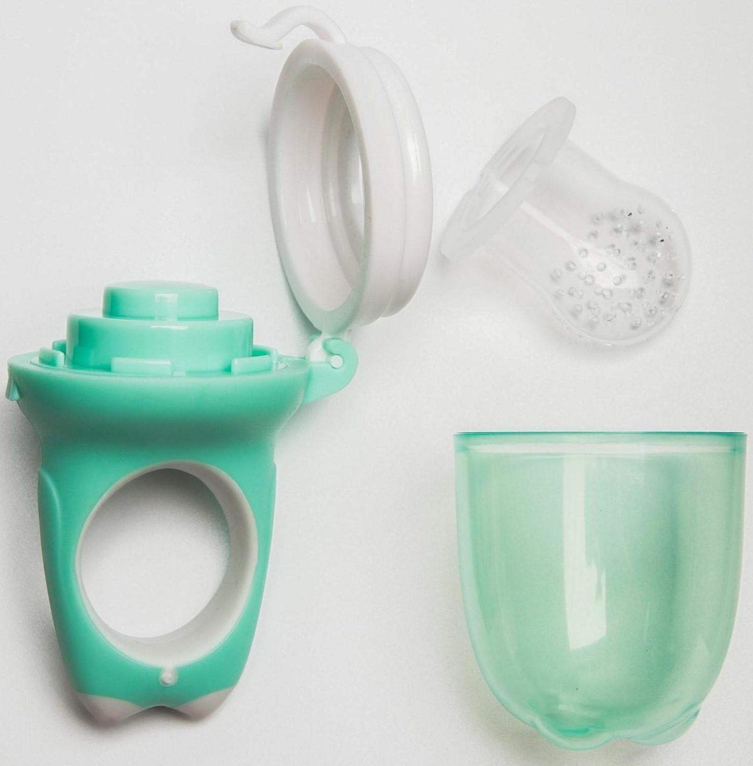 Ниблер для прикорма с силиконовой сеточкой «Дино», цвет МИКС