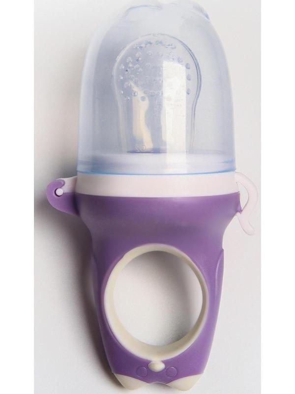 Ниблер для прикорма с силиконовой сеточкой «Дино», цвет МИКС