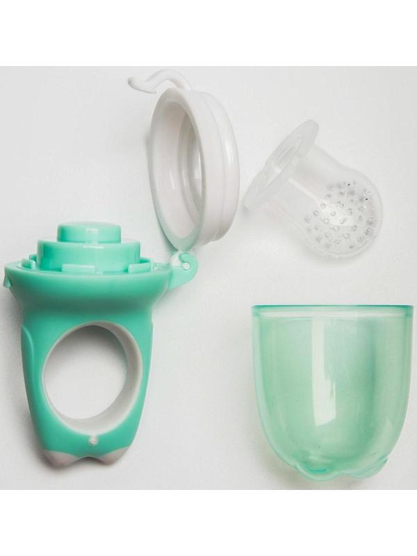 Ниблер для прикорма с силиконовой сеточкой «Дино», цвет МИКС