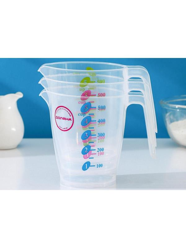 Кувшин мерный «Колор», 500 мл, цвет МИКС