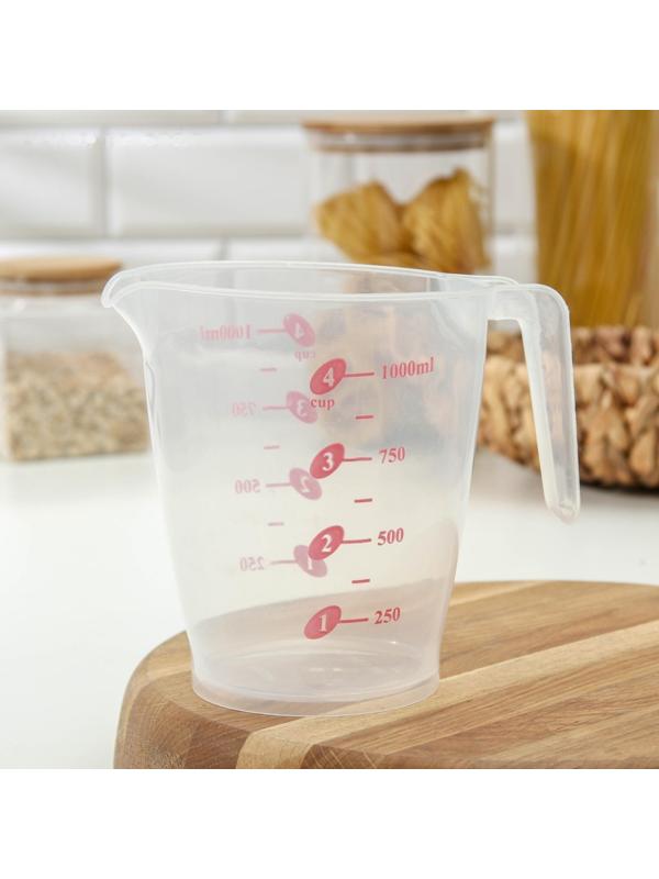 Кувшин мерный «Колор», 1000 мл, цвет МИКС