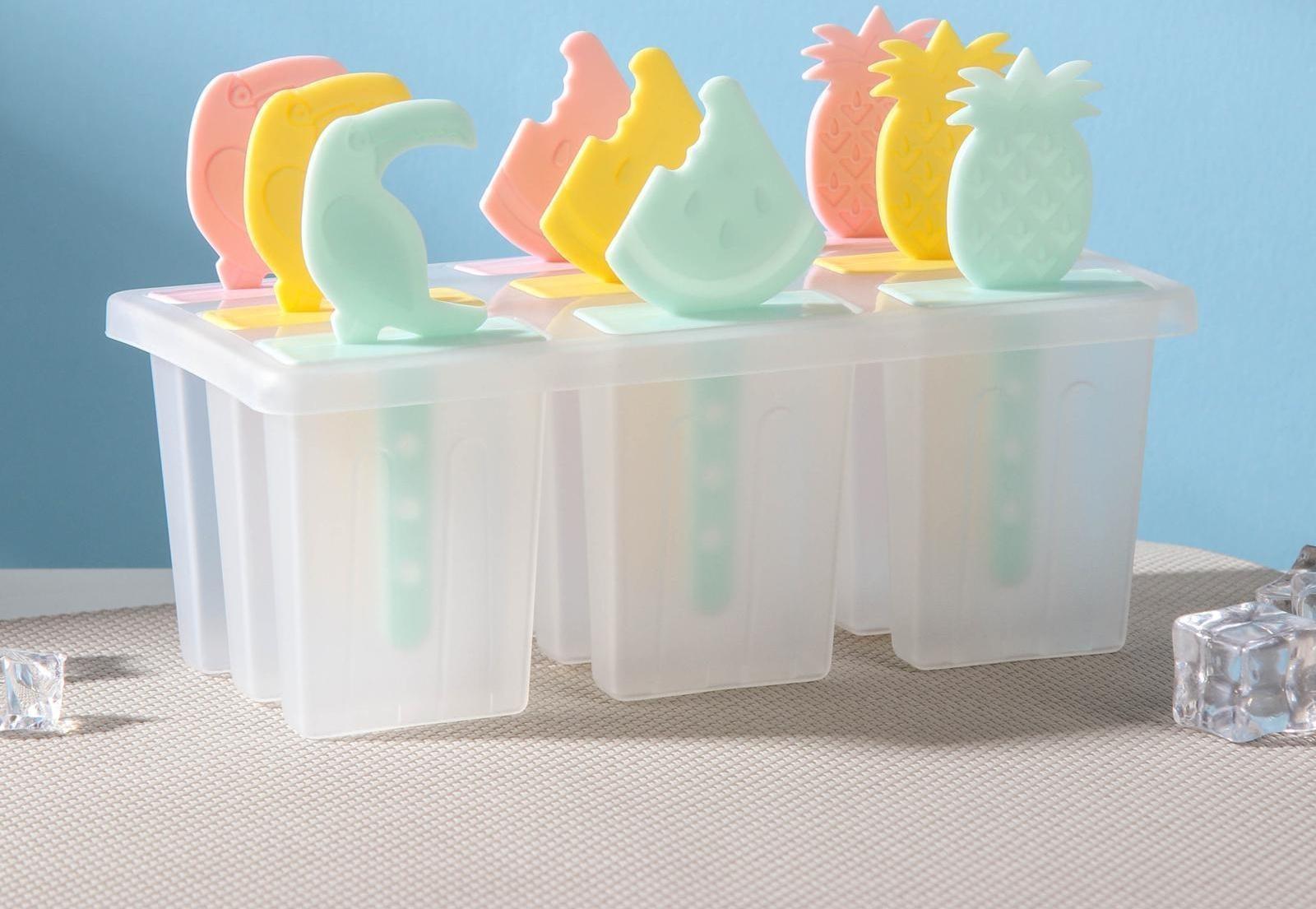 Форма для мороженого «Фрукты», 17,5×9×11 см, 9 ячеек, цвет МИКС