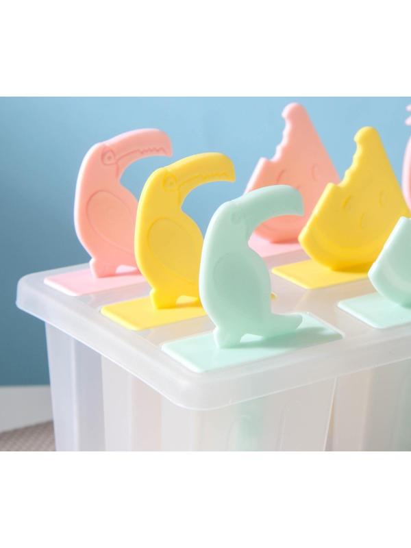 Форма для мороженого «Фрукты», 17,5×9×11 см, 9 ячеек, цвет МИКС