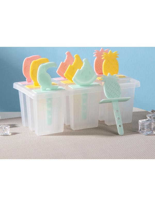 Форма для мороженого «Фрукты», 17,5×9×11 см, 9 ячеек, цвет МИКС