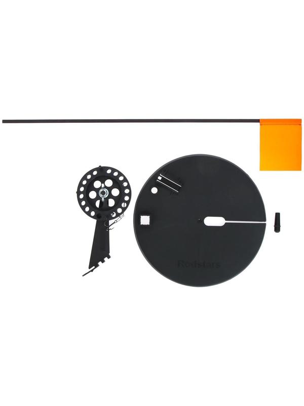 Набор оснащённых жерлиц RodStars, 10 шт. в сумке, пластиковая стойка, катушка 90 мм