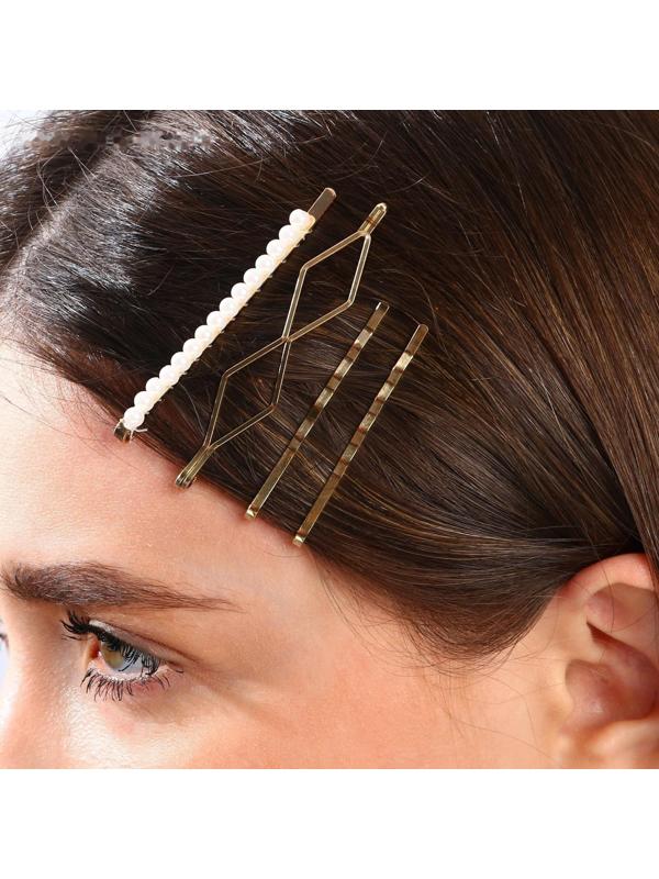 Заколки- невидимки для волос «Украшай мир собой», 4 шт.