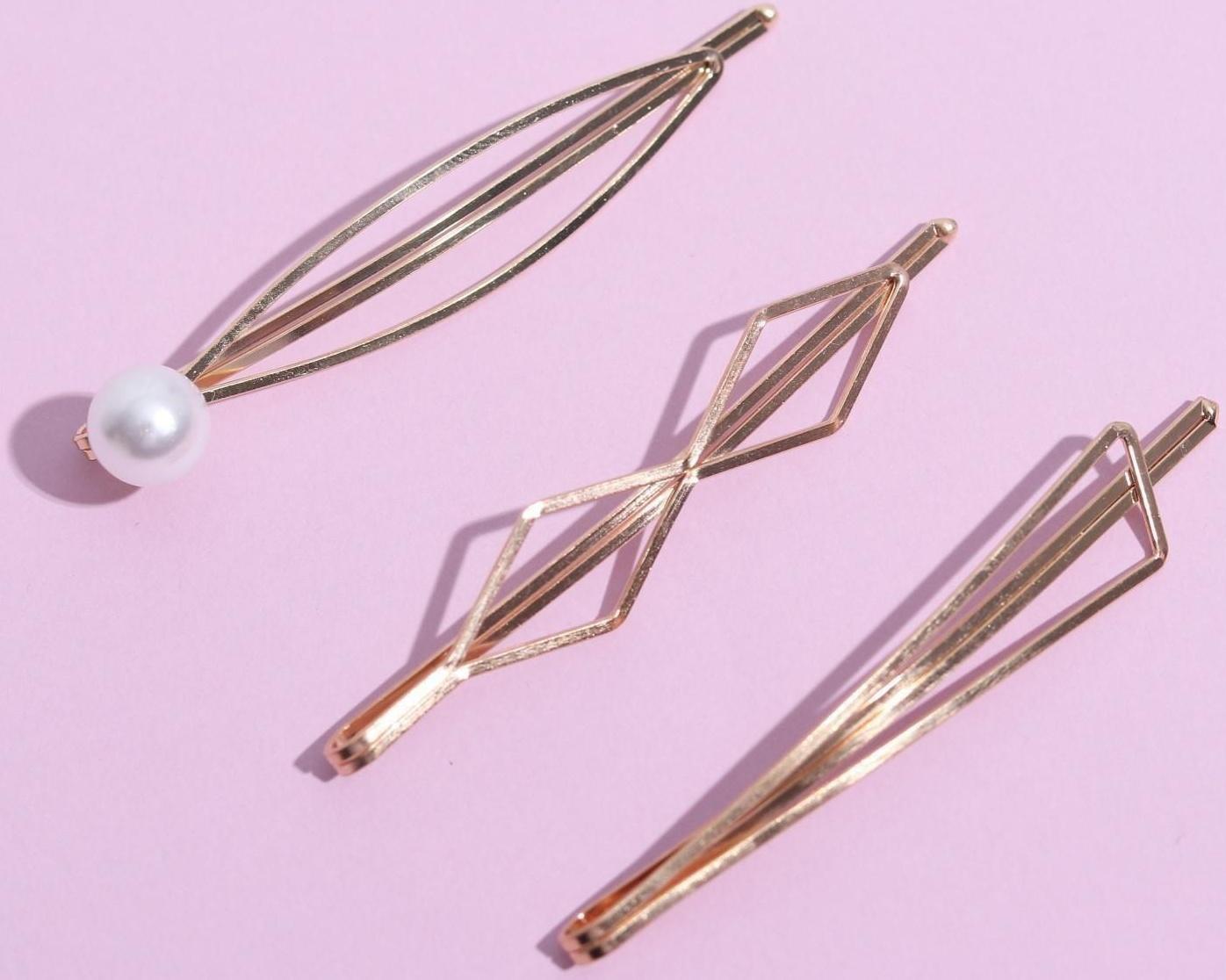 Заколки-невидимки для волос «You are beautiful», 3 шт.