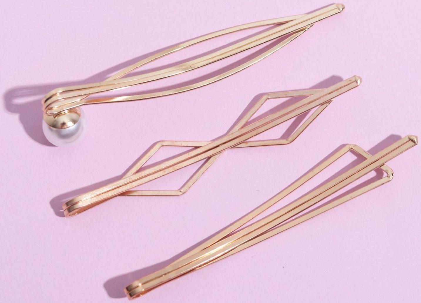 Заколки-невидимки для волос «You are beautiful», 3 шт.