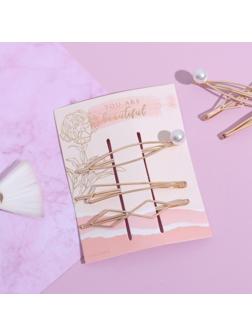 Заколки-невидимки для волос «You are beautiful», 3 шт.