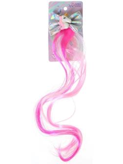 Зажим «Бант», с единорогом, цвета МИКС