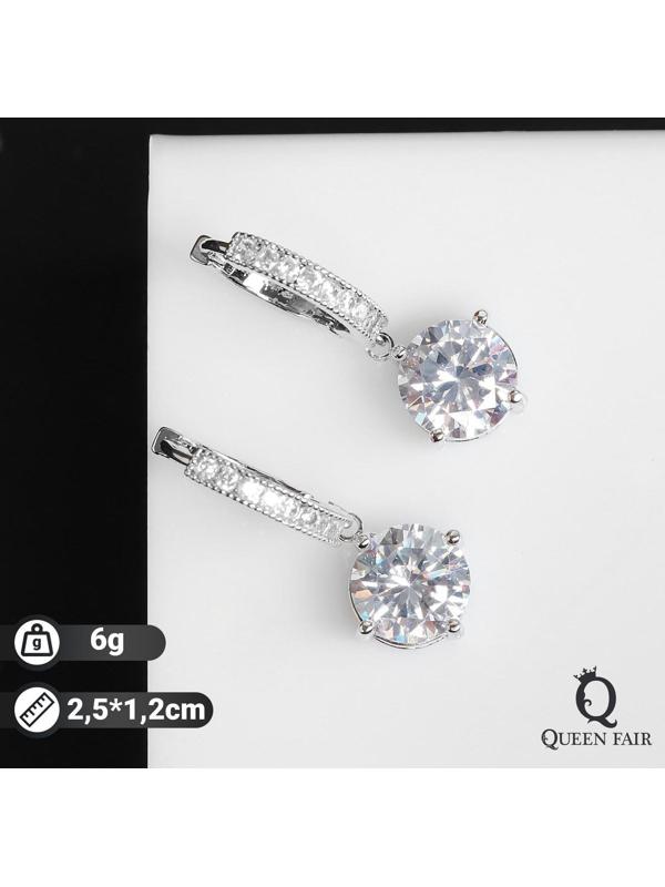 Серьги со стразами 