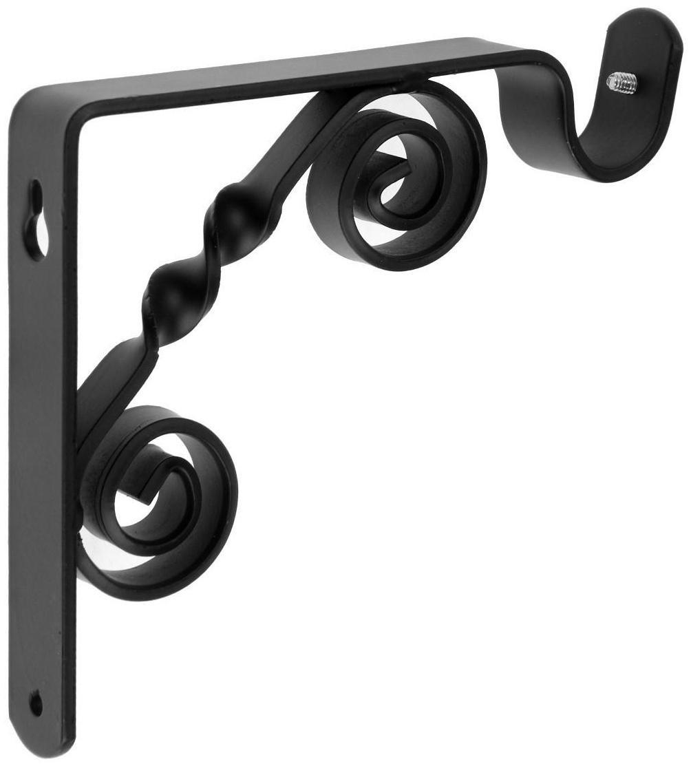 Кронштейн ВИНТАЖ мод.1 D20 однорядный 12 см, черный