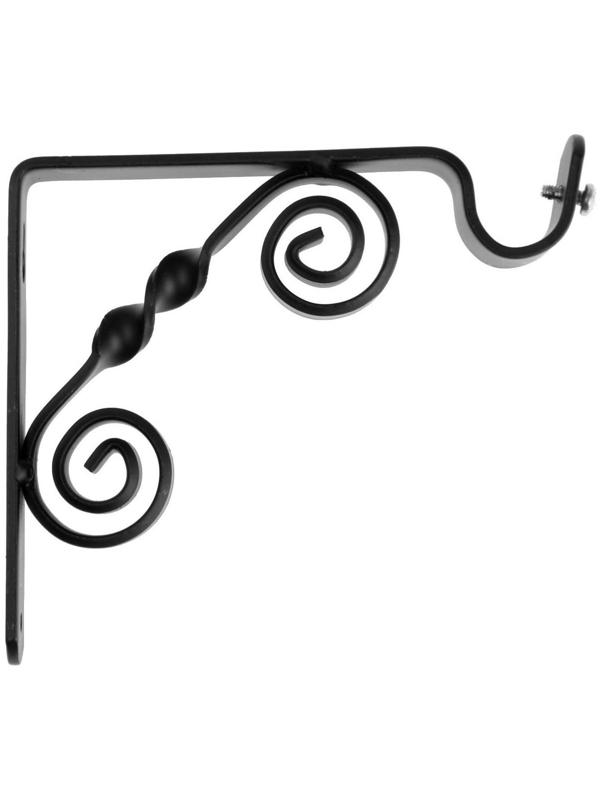 Кронштейн ВИНТАЖ мод.1 D20 однорядный 12 см, черный