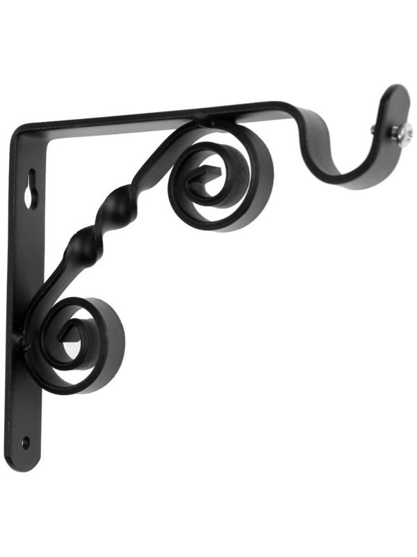 Кронштейн ВИНТАЖ мод.1 D20 однорядный 12 см, черный