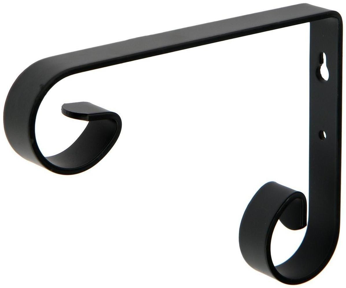 Кронштейн для кашпо мод.1  17 см, черный