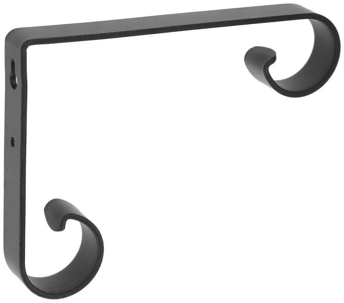 Кронштейн для кашпо мод.1  17 см, черный