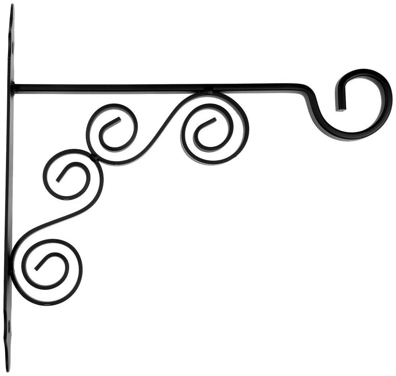 Кронштейн для кашпо мод.9  30 см, черный