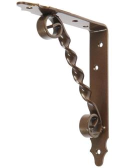Кронштейн фигурный 150х125 мод.2, цвет коричневый металлик
