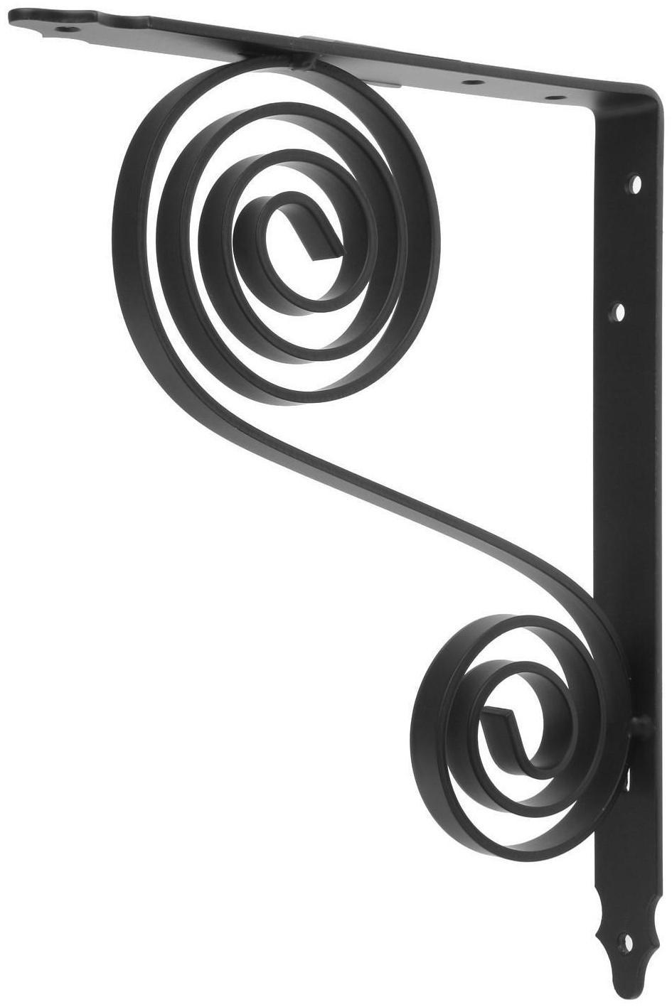 Кронштейн фигурный 250х200 мод.6, черный