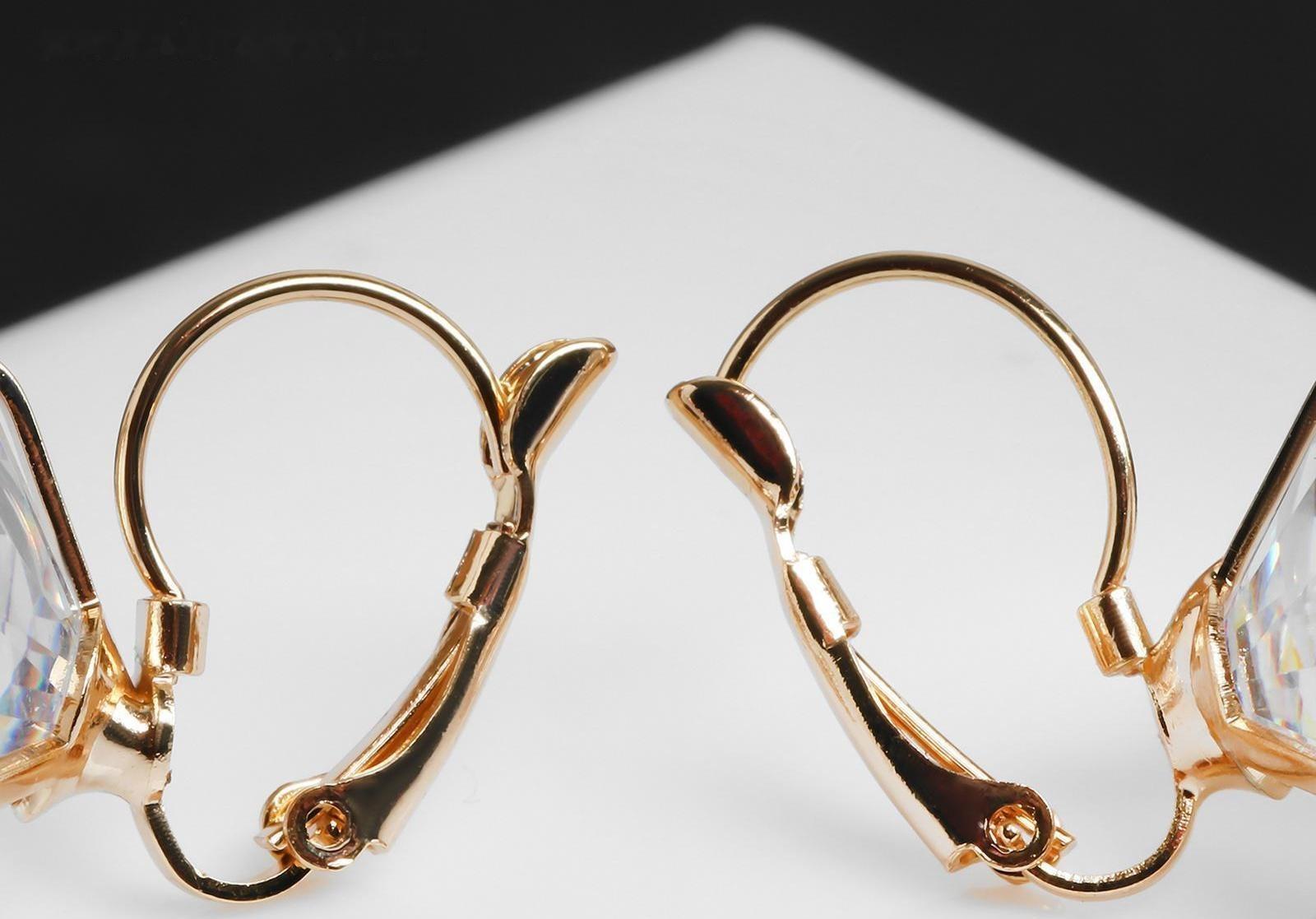 Серьги со стразами 