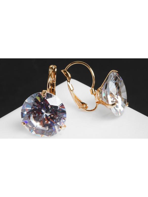 Серьги со стразами 