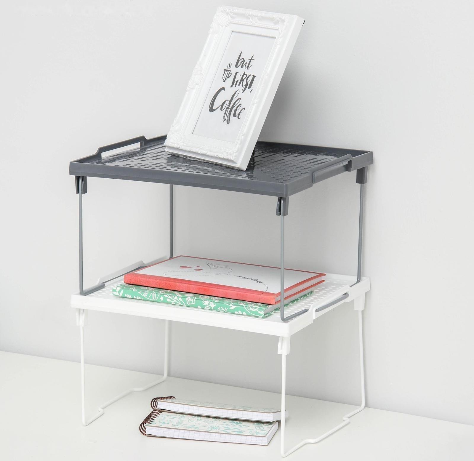 Подставка на металлических ножках «Лофт», 29,5×26×17,2 см, цвет белый