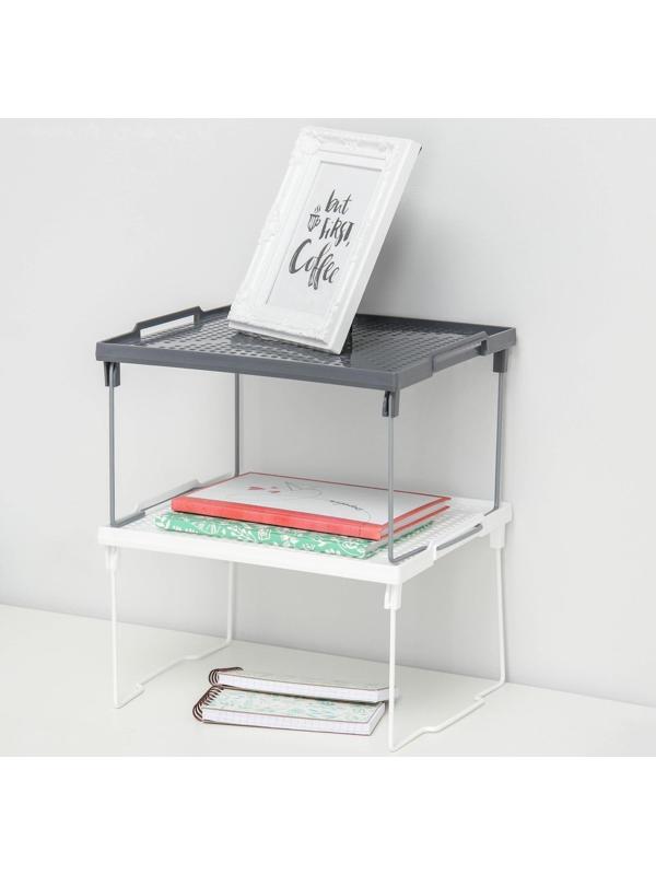 Подставка на металлических ножках «Лофт», 29,5×26×17,2 см, цвет белый