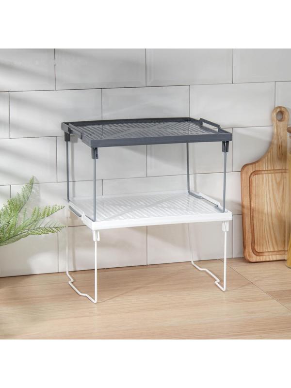 Подставка на металлических ножках «Лофт», 29,5×26×17,2 см, цвет белый